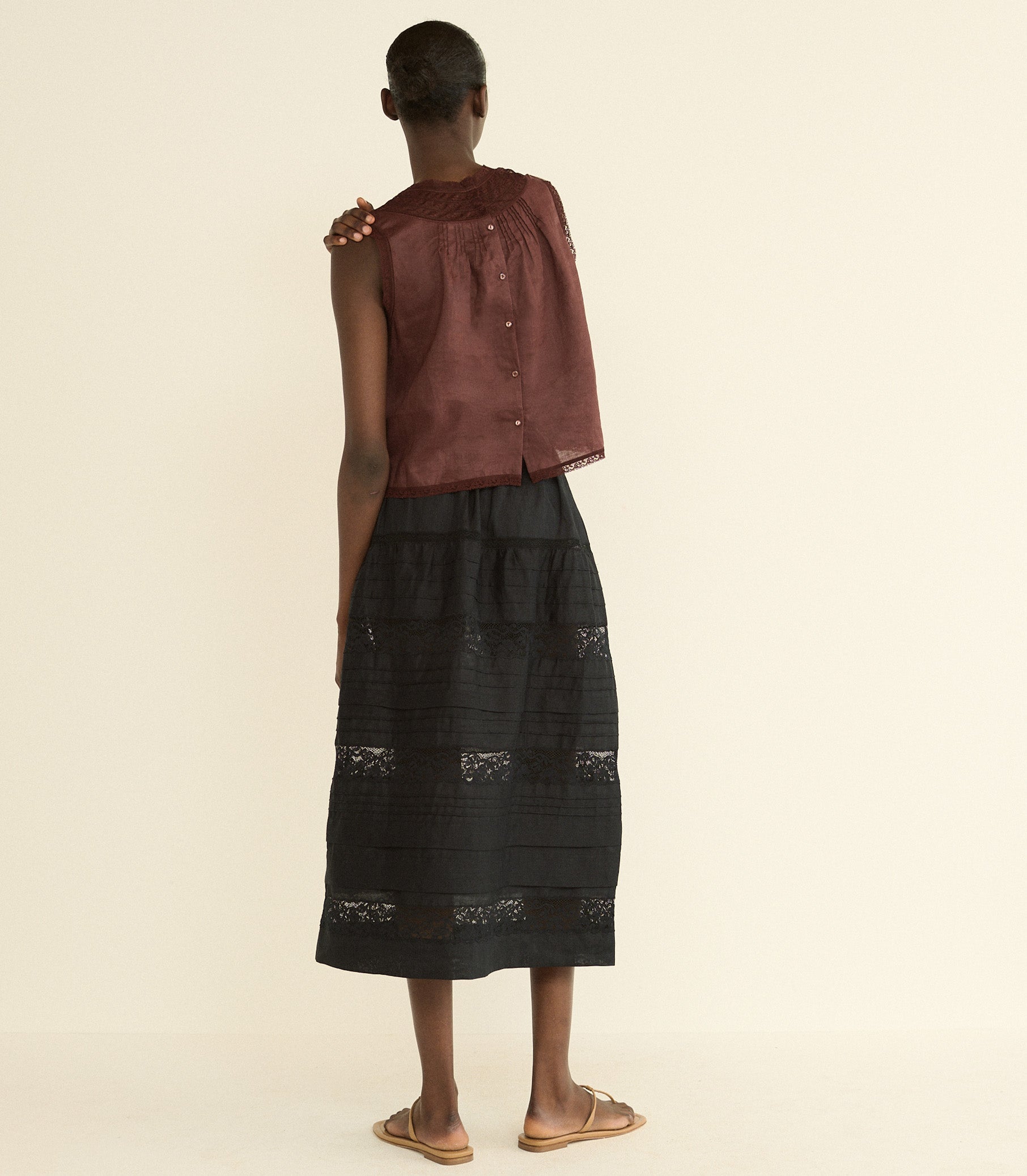DOEN - LILETTA TOP - - DAHLIA