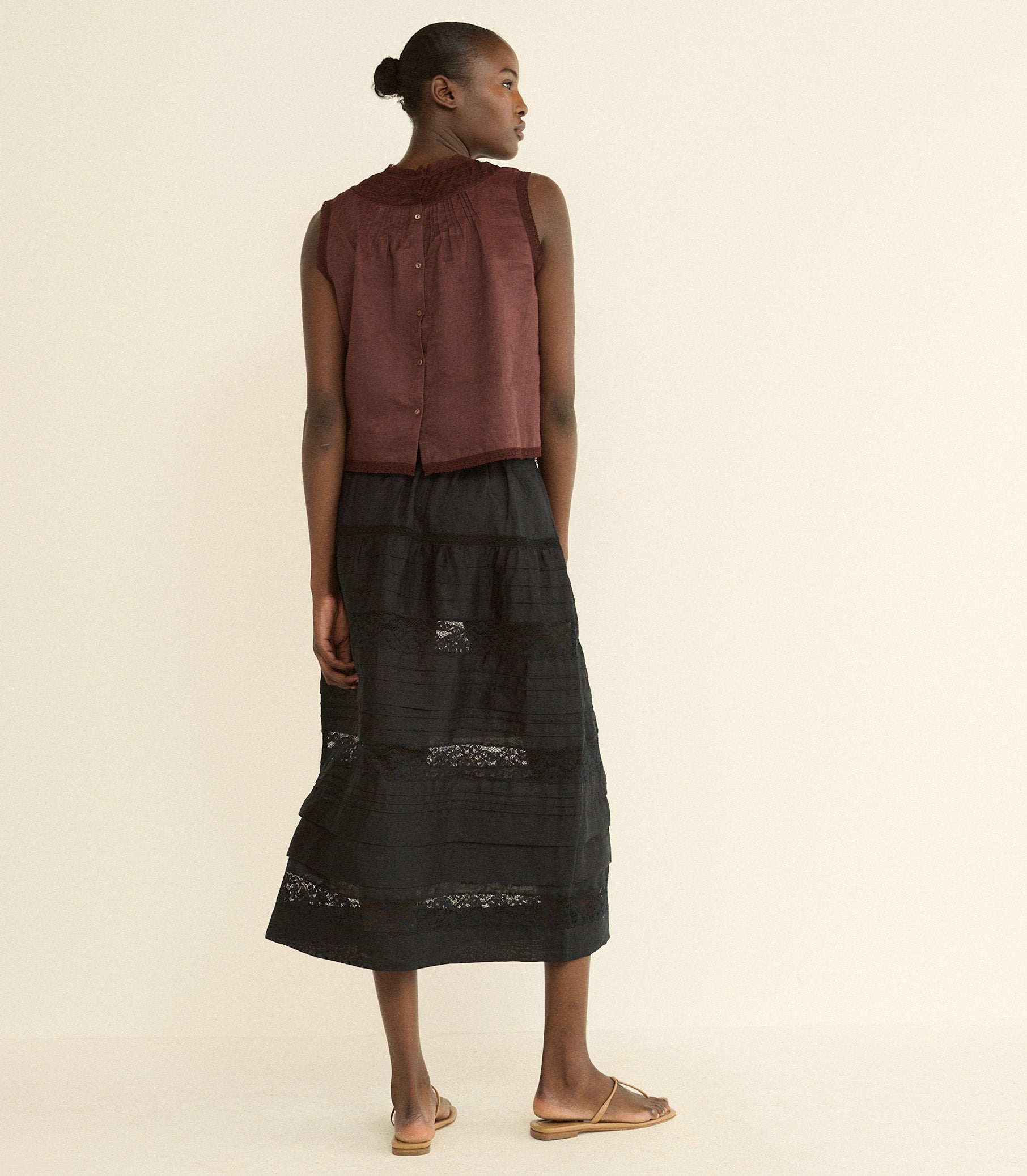 DOEN - LILETTA TOP - - DAHLIA