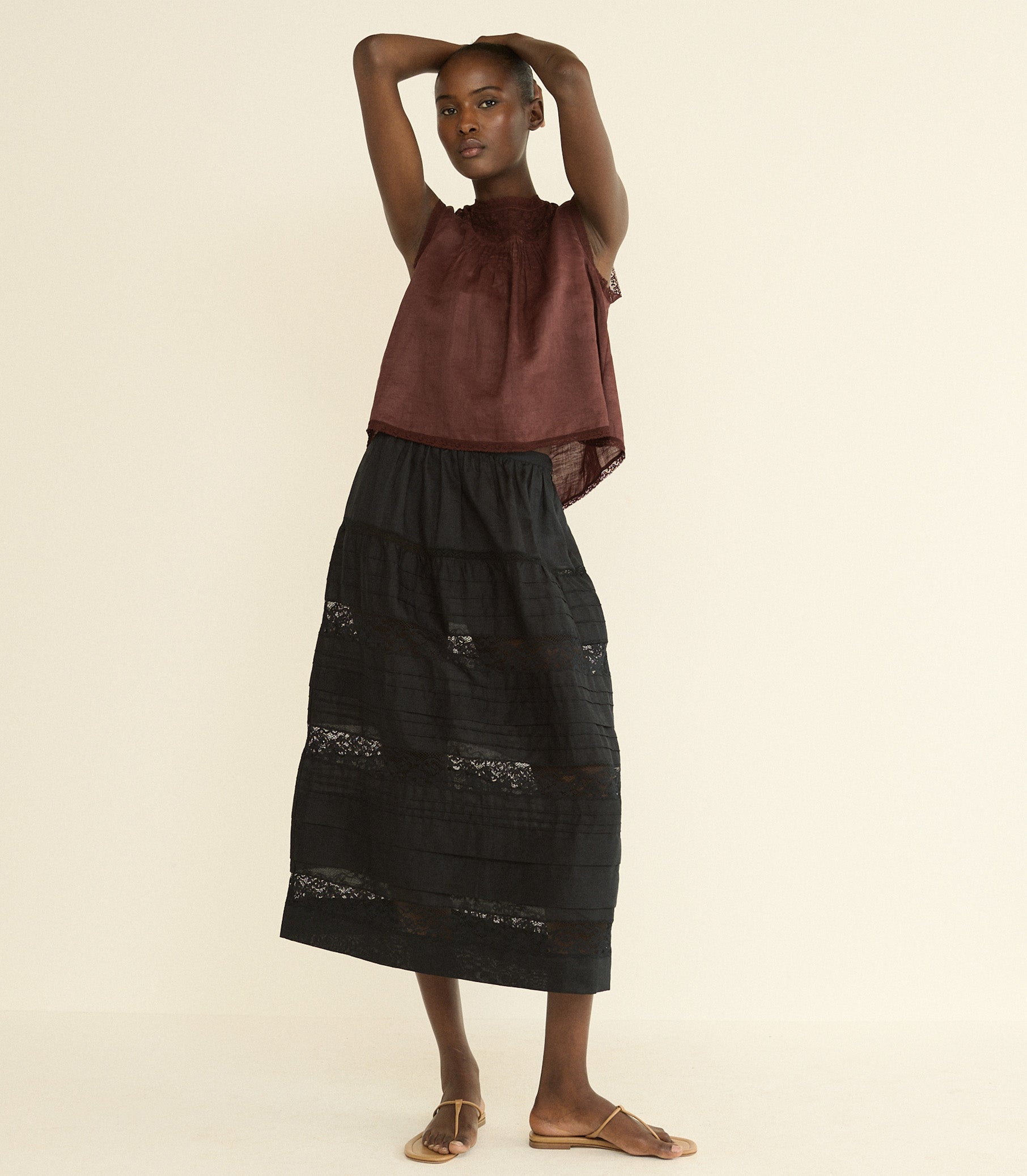 DOEN - LILETTA TOP - - DAHLIA