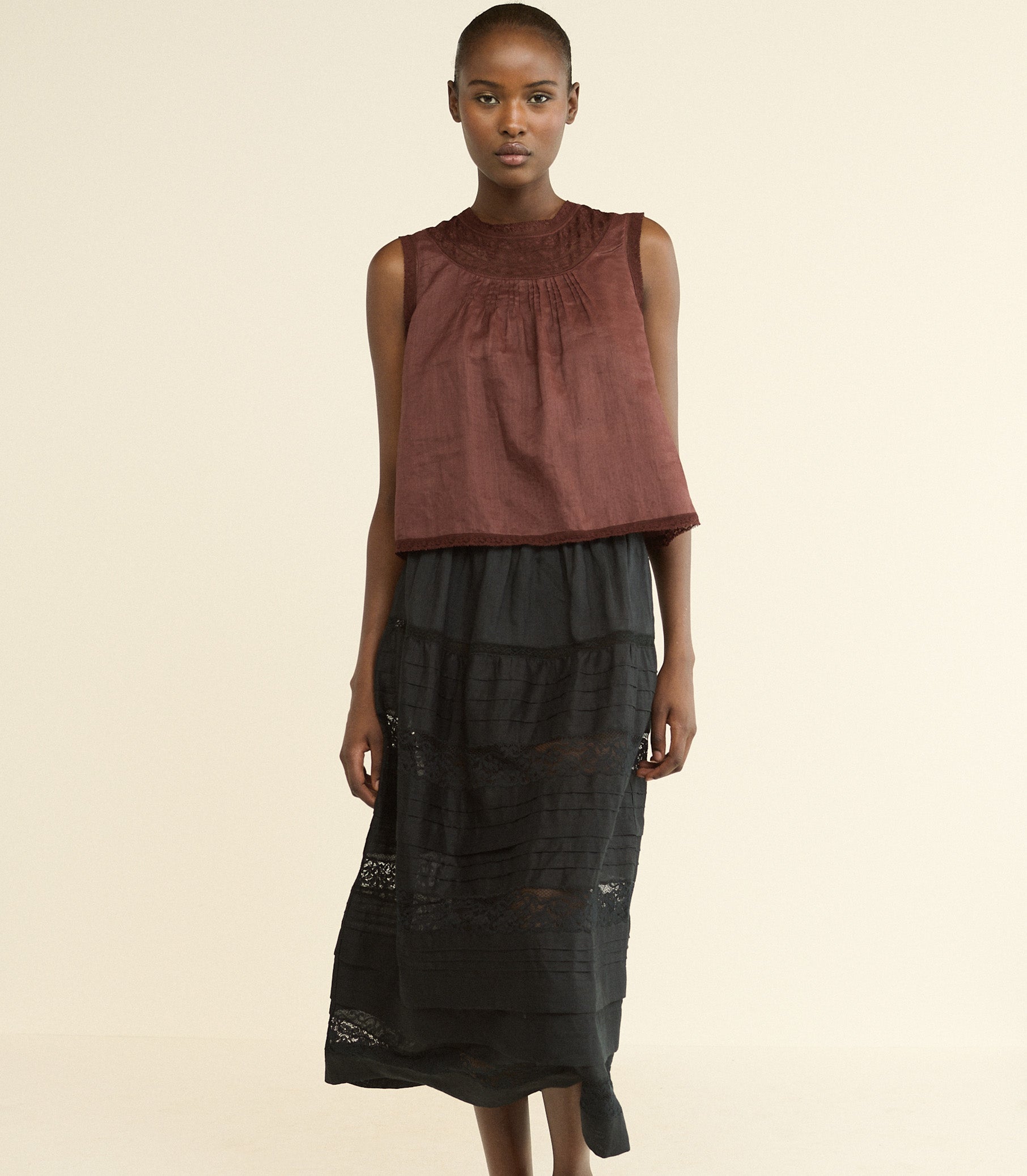 DOEN - LILETTA TOP - - DAHLIA