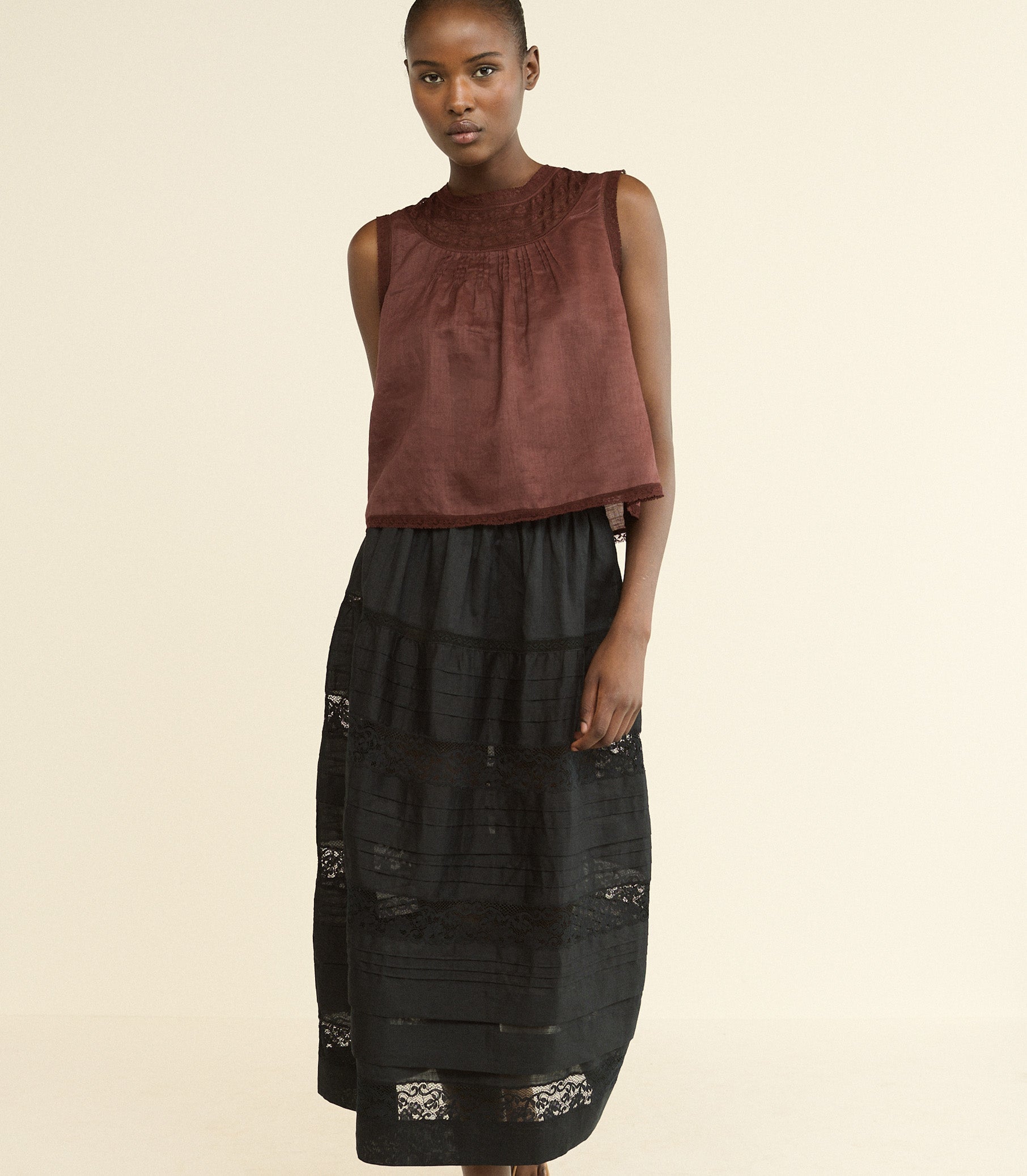 DOEN - LILETTA TOP - - DAHLIA