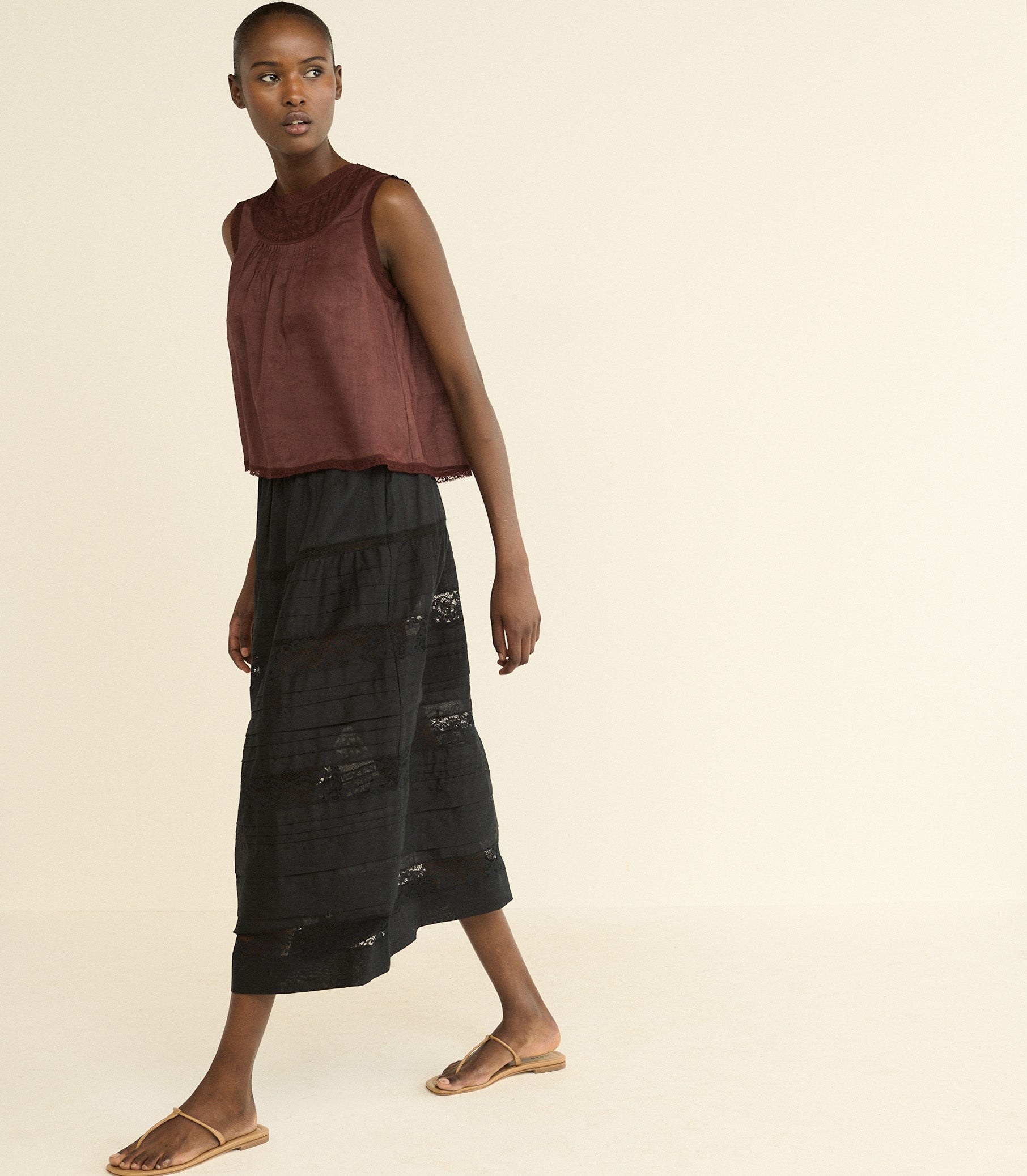 DOEN - LILETTA TOP - - DAHLIA