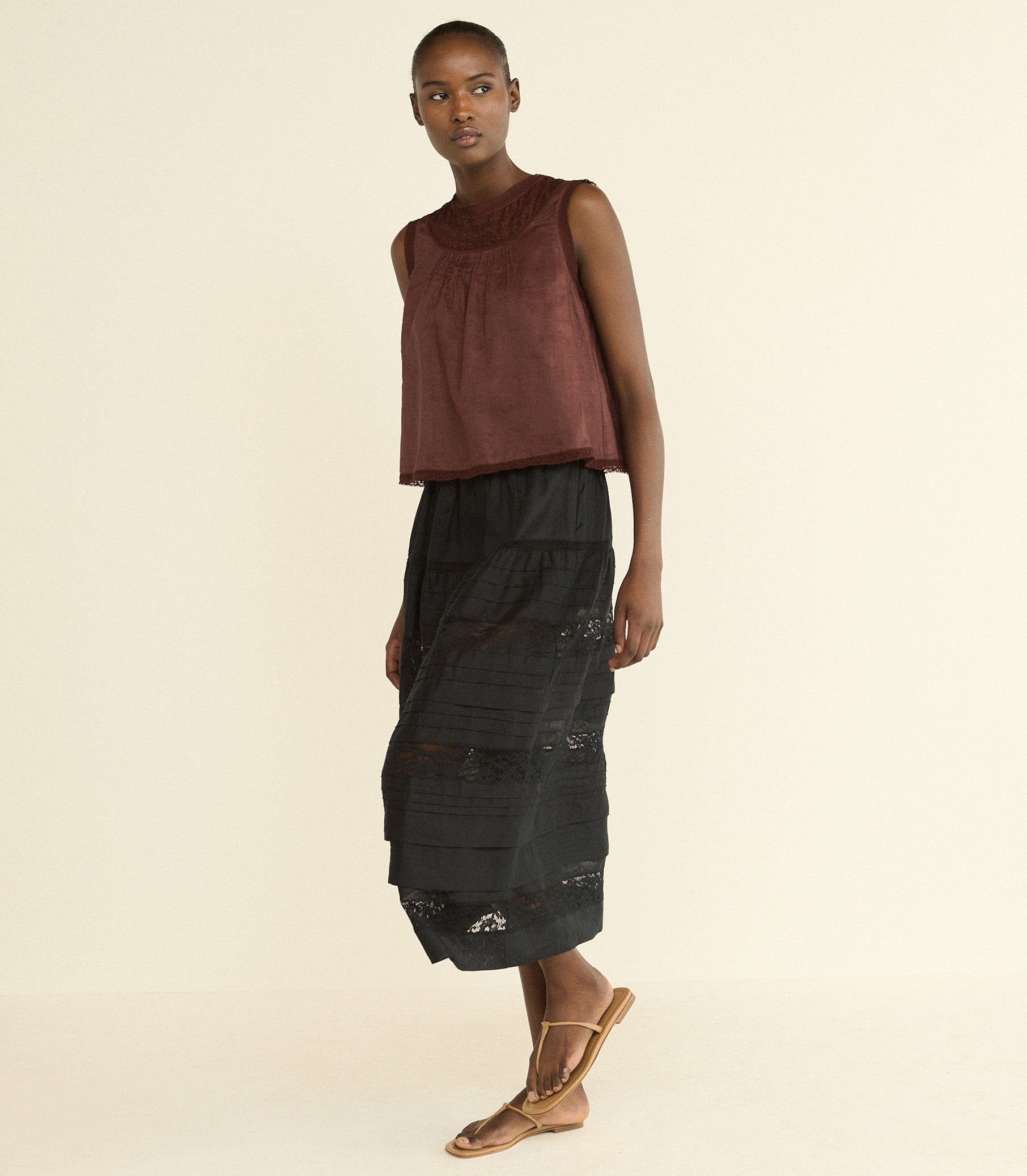 DOEN - LILETTA TOP - - DAHLIA