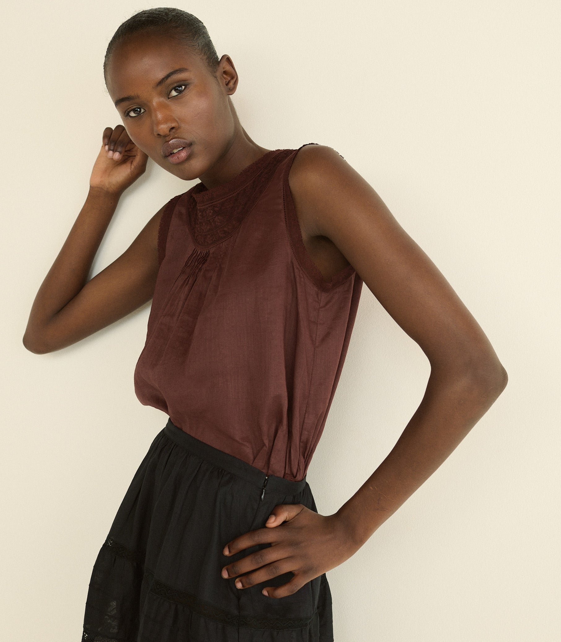 DOEN - LILETTA TOP - - DAHLIA