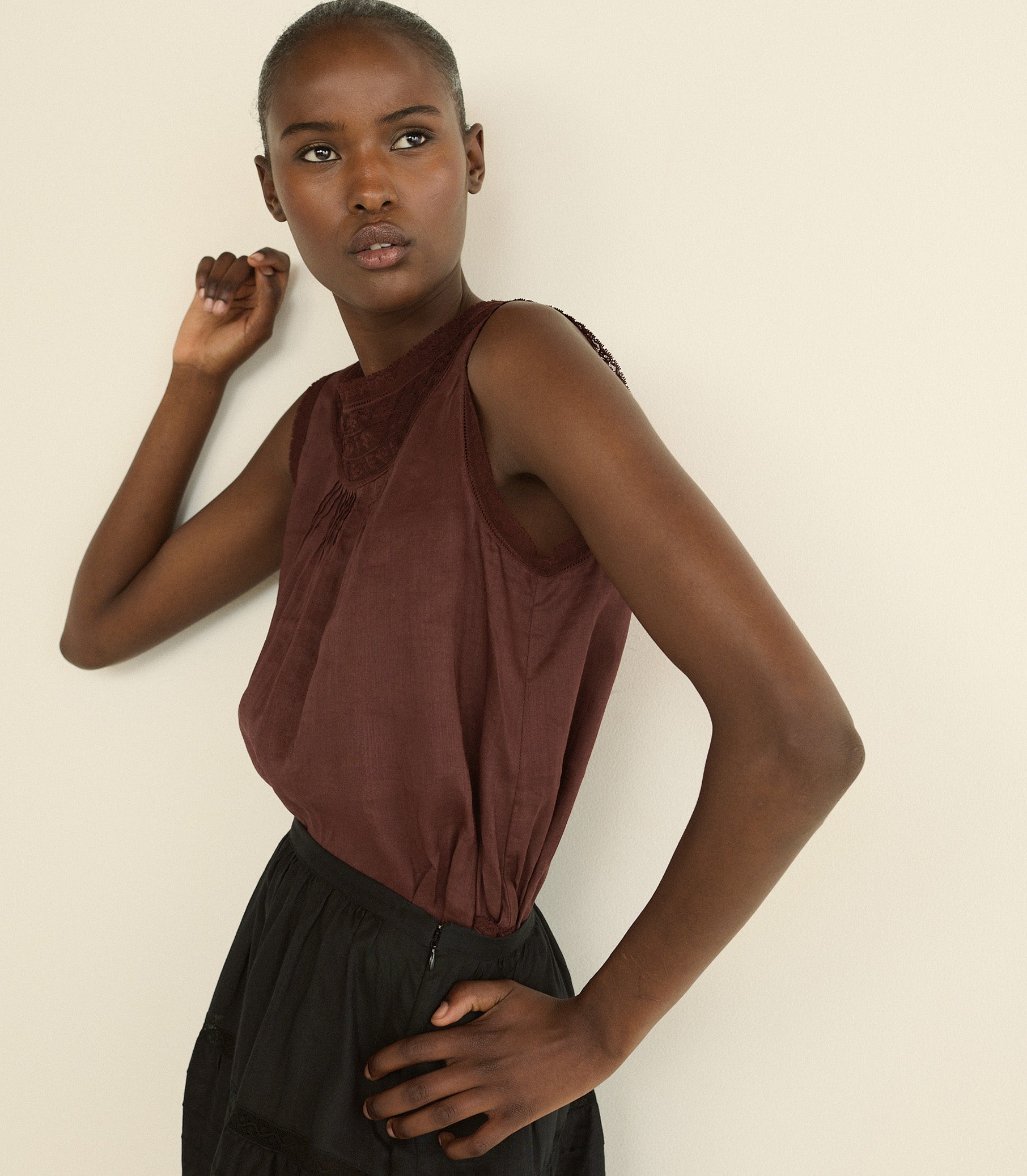 DOEN - LILETTA TOP - - DAHLIA