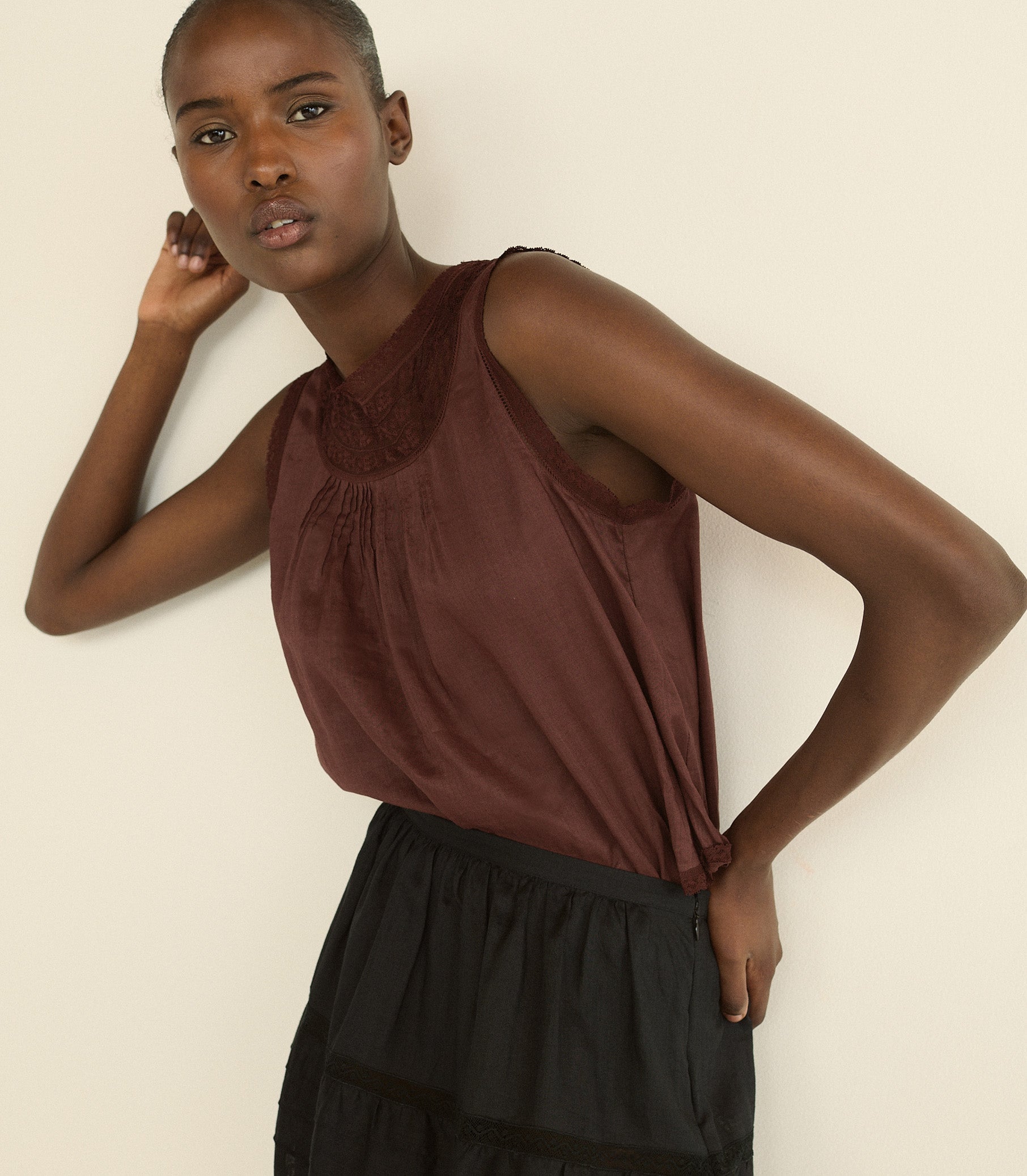 DOEN - LILETTA TOP - - DAHLIA