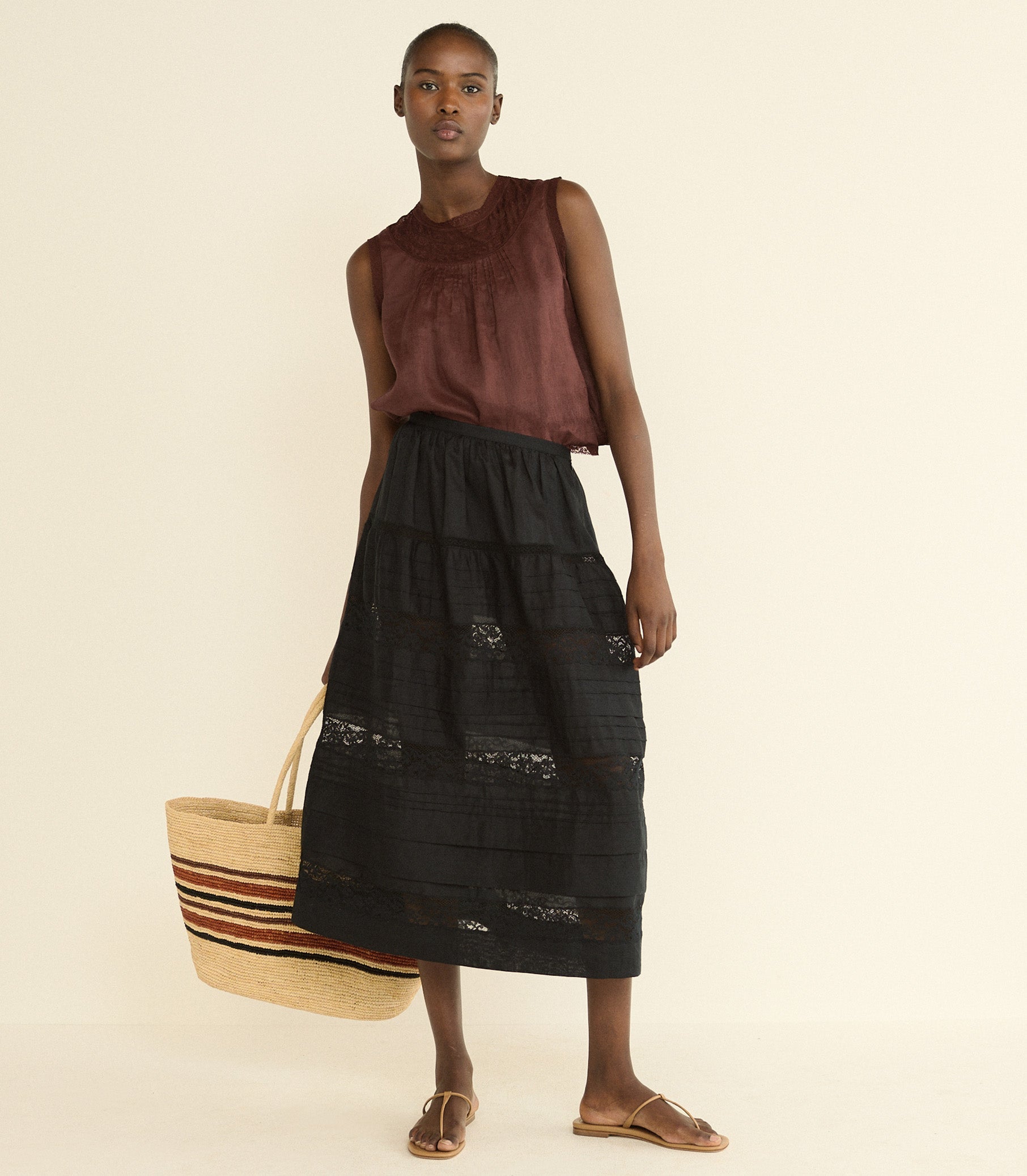 DOEN - LILETTA TOP - - DAHLIA