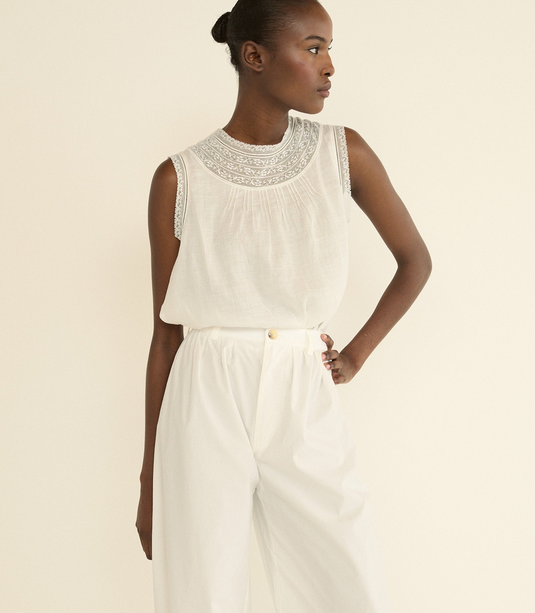 DOEN - LILETTA TOP - - SALT