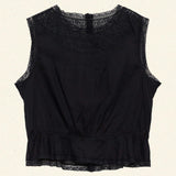 DÔEN - LILIBET TOP -- BLACK