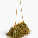 Khaite - Lilith Chain Evening Bag in Olive