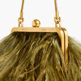 Khaite - Lilith Chain Evening Bag in Olive