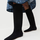 Loeffler Randall - Lillian Black Suede Tall Boot