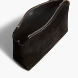 Khaite - Lina Crossbody Bag in Black Suede