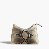 Khaite - Lina Crossbody Bag in Natural Python-Embossed Leather