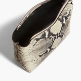 Khaite - Lina Crossbody Bag in Natural Python-Embossed Leather