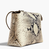 Khaite - Lina Crossbody Bag in Natural Python-Embossed Leather
