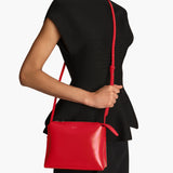 Khaite - Lina Crossbody Bag in Rebel Crackle Patent Leather