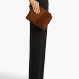 Khaite - Lina Crossbody Bag in Rust Haircalf