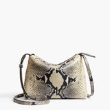 Khaite - Lina Crossbody Bag in Natural Python-Embossed Leather