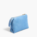 Khaite - Lina Pochette in Sky Blue Suede