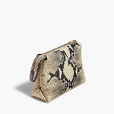 Khaite - Lina Pochette in Natural Python-Embossed Leather