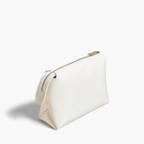 Khaite - Lina Pochette in Optic White Crackle Patent Leather
