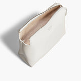 Khaite - Lina Pochette in Optic White Crackle Patent Leather