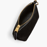 Khaite - Lina Keychain Pouch in Black Suede