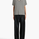 Khaite - Linda T - Shirt in Black and Off White