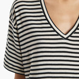 Khaite - Linda T - Shirt in Black and Off White