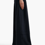 Khaite - Linden Pant in Navy and White Stripe