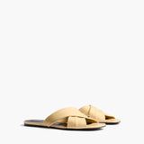 Khaite - Liria Flat Sandal in Butter Glazed Leather