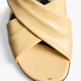 Khaite - Liria Flat Sandal in Butter Glazed Leather