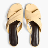 Khaite - Liria Flat Sandal in Butter Glazed Leather