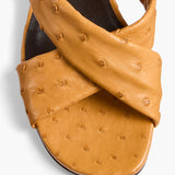 Khaite - Liria Sandal in Chestnut Ostrich