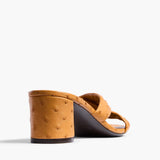 Khaite - Liria Sandal in Chestnut Ostrich
