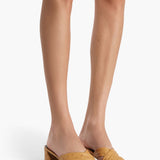 Khaite - Liria Sandal in Chestnut Ostrich