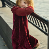 DÔEN - LITTLE MADELYNNE DRESS -- VINO ROSSO