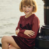 DÔEN - LITTLE MADELYNNE DRESS -- VINO ROSSO