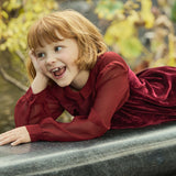 DÔEN - LITTLE MADELYNNE DRESS -- VINO ROSSO