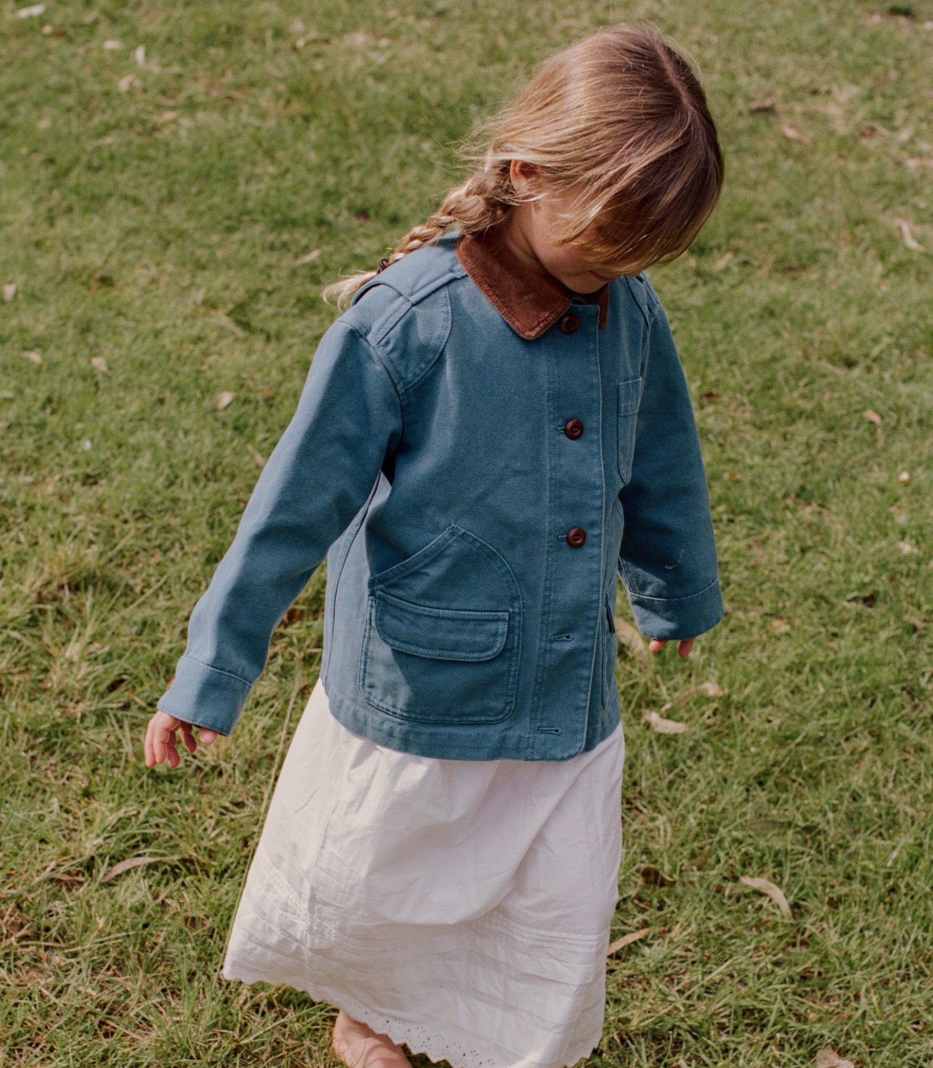 DOEN - LITTLE PASCUAL JACKET - - CASPIAN BLUE