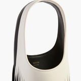 Khaite - Small Livia Fringe Bag in Black and White