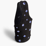 Khaite - Livia Bag in Black Suede with Midnight Crystals