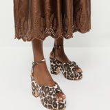 Loeffler Randall - Liza Leopard Platform Sandal