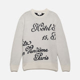 FRAME - Ritz Men's Crew Sweater -- Off White Multi