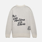 FRAME - Ritz Men's Crew Sweater -- Off White Multi