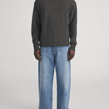 FRAME - Cashmere Crewneck Sweater -- Dark Grey Melange