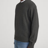 FRAME - Cashmere Crewneck Sweater -- Dark Grey Melange