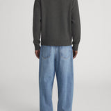 FRAME - Cashmere Crewneck Sweater -- Dark Grey Melange