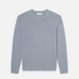FRAME - Cashmere Crewneck Sweater -- Smoky Blue